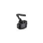 Tilta black camera cage for Canon R6 Mark III with top handle and side cable clamp, ARCA-compatible baseplate