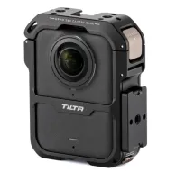 Tilta TA-T89-A-B DJI Osmo 360 camera cage featuring a cold shoe mount, anti-twist 1/4-20 thread, and horizontal mounting plate for secure action filming.Tilta TA-T89-A-B DJI Osmo 360 camera cage featuring a cold shoe mount, anti-twist 1/4-20 thread, and horizontal mounting plate for secure action filming.