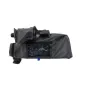 camRade wetSuit waterproof cover for Sony PXW-FS7 Mark II - front view with clear LCD window for full control access