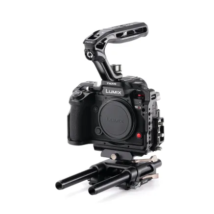 Tilta kameru būris Panasonic S1R II bāzes komplektam - melns