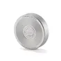 Tilta silver lens cap for Fujifilm X100VI/X100V featuring concentric grooves and an engraved logo with a mountain scene.