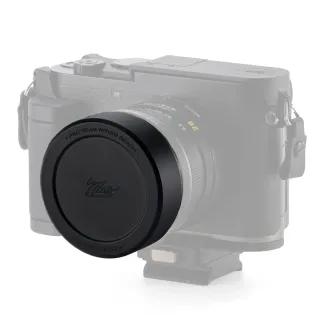 Tilta teksturēta melna lēcas vāciņš Leica Q3 kamerai ar precīzu piegulšanu un aizsargājošu dizainu