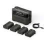 Tilta LP-E6P battery charging station kit with 4 batteries and USB-C cable, compact 4-slot fast charger for Canon and compatible LP-E6 batteries