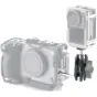 Tilta Micro Articulating Arm with 5 lbs load capacity, aluminum alloy, connecting Sony Alpha camera cage and action camera for flexible accessory mounting