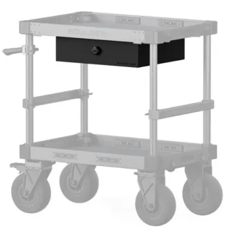 Замковый верхний ящик Tilta TC-TD-B черного цвета для камерной тележки Boulder с ключевым замком и прочной алюминиевой конструкцией