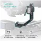 Tilta TGA-FPG-THA Top Handle Adapter for DJI Focus Pro Grip featuring flexible adjustment, NATO rail, and dual 1/4-20 threaded mounts for accessories