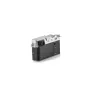 Fujifilm X100VI silver camera top view highlighting the hot shoe mount, mode dial, and shutter button for Tilta top mounting kit compatibility