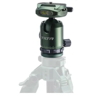 Tilta Travel Ball Head with Flat Base, 5kg capacity, featuring Arca-type quick release plate and smooth friction control knob