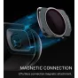 Tilta mainīgais ND filtrs DJI Osmo Pocket 3 ar magnētisko savienojumu, nodrošinot vieglu un drošu pievienošanu gaismas kontrolei ND2-ND32