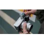 Tilta Vintage Camera Cage for Fujifilm X-M5 with Hot Shoe Thumb Grip and wooden L-grip base in silver finish