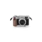 Tilta Vintage Camera Cage for Fujifilm X100VI with walnut wood handgrip and ergonomic thumb grip for stable handheld photography