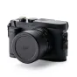 Tilta Vintage Camera Cage for Leica Q3 with leather grip, flash sled thumb grip, and lens cap - black kit