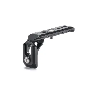 Tilta XLR Extension Bracket for Canon C50 featuring a NATO rail and Cold Shoe Receiver for mounting accessories on the camera handle