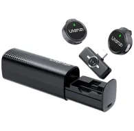 Ulanzi A21 bezvadu lavaljēra mikrofona komplekts ar melniem pārraidītājiem, lādēšanas kastīti ar USB-C portu un USB-C kabeli augstas kvalitātes 32kHz/24-bit skanējuma ierakstīšanaiUlanzi A21 bezvadu lavaljēra mikrofona komplekts ar melniem pārraidītājiem, lādēšanas kastīti ar USB-C portu un USB-C kabeli augstas kvalitātes 32kHz/24-bit skanējuma ierakstīšanai