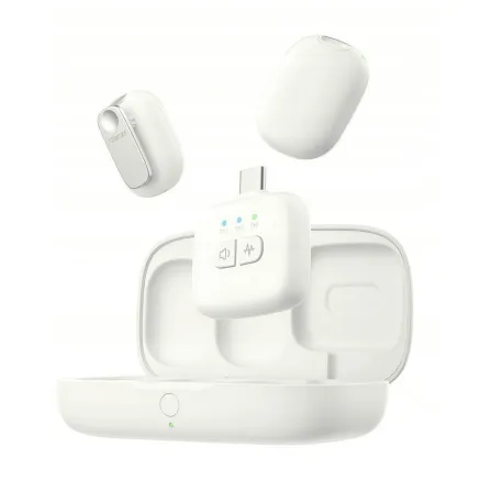 Ulanzi A30 Wireless Lavalier Microphone Magic Beans White