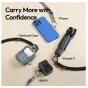 Ulanzi AS01 Action Lanyard black woven strap with 25mm spring clip and thumbscrew attachment for GoPro, DJI Osmo, and smartphones – secure carrying solution for outdoor adventures and travel.