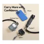 Ulanzi B215 AS01 action camera lanyard in dark grey with spring clip ring and thumbscrew attachment for secure carry of GoPro or smartphone during outdoor activities