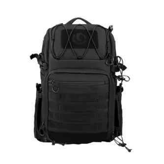 Ulanzi B172 BC007 28L tactical camera backpack with MOLLE webbing, front view, removable camera cube, weather-resistant polyester exterior