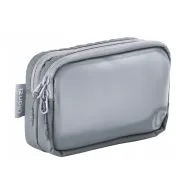 Ulanzi BP15 SeeClear Tech Pouch M 0.85L - waterproof gray TPU organizer with dual zip compartments for tech accessories and travel essentialsUlanzi BP15 SeeClear Tech Pouch M 0.85L - waterproof gray TPU organizer with dual zip compartments for tech accessories and travel essentials