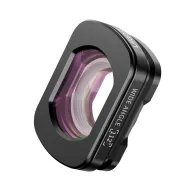Ulanzi F35 wide-angle lens for DJI Osmo Pocket 3 with 112° field of view, featuring magnetic attachment and high-quality optical elements with purple and green coatings.Ulanzi F35 wide-angle lens for DJI Osmo Pocket 3 with 112° field of view, featuring magnetic attachment and high-quality optical elements with purple and green coatings.