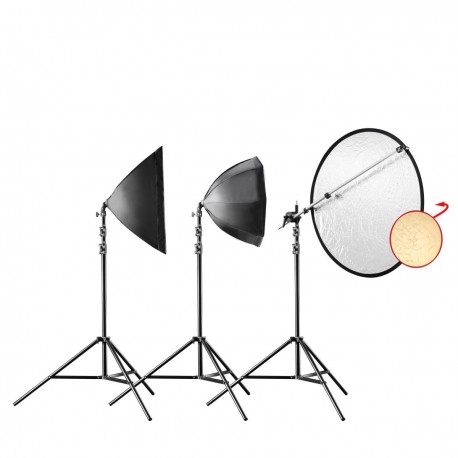 Fluorescent - walimex pro Daylight 250 Portrait Vari Kit - quick order from manufacturer