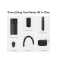 Ulanzi FM02 FILMOG X Tiny Fog Machine full kit with accessories: portable fog machine, sponge filter, straight pipe, adaptor, flexible hose, and carrying bag