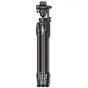 Ulanzi JJ06 carbon fiber overhead tripod with fluid ball head, showcasing split center column and compact five-section legs for travel photography and videography