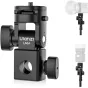 Ulanzi LA04 Light Stand Adapter featuring 180° tilt adjustment, cold shoe mount, and 1/4-inch screw for versatile attachment of cameras and lights