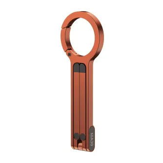 Ulanzi MA30 orange carabiner phone tripod with dual-sided magnetic design and adjustable angles for versatile mobile photography