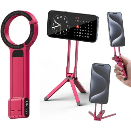 Ulanzi MA30 Mobile Phone Tripod Red - Foldable, MagSafe compatible, versatile 