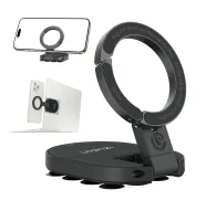 Ulanzi MA39 MagLock smartphone suction mount with 18 suction cups, magnetic ring, and 360-degree adjustable joint for secure mounting on glass, metal, and tile surfacesUlanzi MA39 MagLock smartphone suction mount with 18 suction cups, magnetic ring, and 360-degree adjustable joint for secure mounting on glass, metal, and tile surfaces