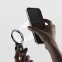 Ulanzi MA50 magnetic ring light for smartphone photography, featuring adjustable brightness and a portable design.