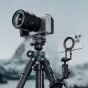 Ulanzi MA50 magnētiskais mobilā telefona turētājs ar statīva adapteri uz statīva, apvienots ar telefonu un gaismas gredzenu, ideāls videofilmu un fotogrāfiju uzņemšanai
