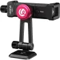 Ulanzi MA51 QuickClip phone clamp with 180° tilt and 360° rotation, featuring dual cold shoe mounts and a quick-release base for versatile smartphone mounting