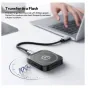 Ulanzi MA55 magnētiskais SSD apvalks ar USB-C 10Gbps pārraides ātrumu, savienots ar klēpjdatoru ātrai failu pārnesei, ar integrētu vēdināšanas ventilatoru un magnētisko fiksāciju mobilajam telefonam.