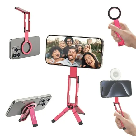 Ulanzi MA60 Foldable Magnetic Phone Tripod Pink