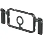 Крепление Ulanzi MG-001 для смартфонов с MagSafe: алюминиевый кейс с магнитной стойкой и съемными боковыми ручками для iPhone 12/13/15 серии, идеально для видеоблогинга и стриминга