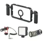 Ulanzi MG-001 smartphone cage with magnetic stand, detachable grips, and accessories for vlogging and live streaming setup