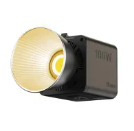Переносной видеосвет Ulanzi ML100Bi 100W с бицветной LED-технологией COB, боковой вид с включённой яркостью 100W и компактным дизайномПереносной видеосвет Ulanzi ML100Bi 100W с бицветной LED-технологией COB, боковой вид с включённой яркостью 100W и компактным дизайном