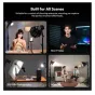 Ulanzi ML100Bi 100W portable bi-color LED video light kit in use for professional livestreaming and video production with softbox diffusers and reflectors
