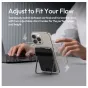 Ulanzi ML25 MagLock card holder with adjustable kickstand in use, showcasing vertical and horizontal phone stand modes for hands-free viewing and content creation