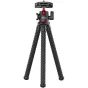 Ulanzi MT-33 flexible octopus tripod with dual cold shoe mounts, ball head, and folding smartphone clamp for vlogging and travel