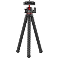 Ulanzi MT-33 flexible octopus tripod with dual cold shoe mounts, ball head, and folding smartphone clamp for vlogging and travelUlanzi MT-33 flexible octopus tripod with dual cold shoe mounts, ball head, and folding smartphone clamp for vlogging and travel