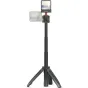 Штатив Ulanzi MT-50 V2 с магнитным быстрозажимным креплением для экшн-камер, с шаровой головкой 360° и полностью выдвинутыми ногами для стабильной съемки.