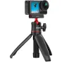Ulanzi MT-50 V2 magnetic tripod with DJI action camera mounted, featuring a 360° ball head and extended legs for stable shots