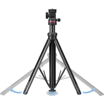 Ulanzi MT-80 Auto-Open Tripod with extended legs, 2-way pan/tilt head, and reinforced base for stable photography and videography