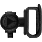 Ulanzi MT66 ClipMate 2-in-1 mini tripod and selfie stick with ball head for DJI Osmo Action cameras - side view of quick-release mount