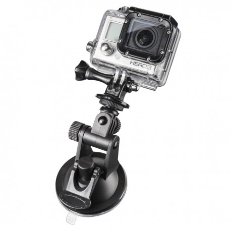 Action camera mounts - mantona Sucker fixture L with 1/4 inch +GoPro Mount - quick order from manufacturer