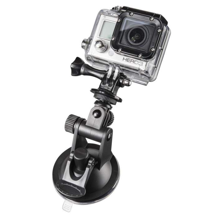 Accessories for Action Cameras - mantona Sucker fixture L with 1/4 inch +GoPro Mount - quick order from manufacturer