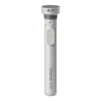 Ulanzi MT85 automātiskais telefona statīvs baltā krāsā - kompakts un pārnesams statīvs ar Bluetooth tālvadību, izstiepjams līdz 1.5m stabilām pilna auguma uzņemšanām un satura veidošanai.